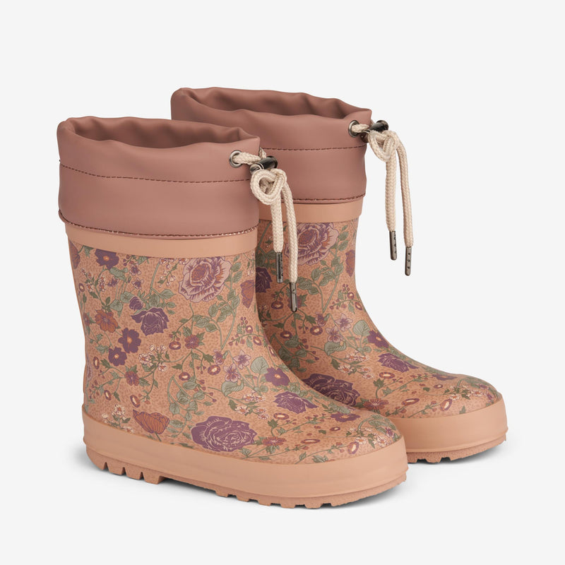 Wheat Footwear Thermo Rubber Boot Print Rubber Boots 2474 rose dawn flowers