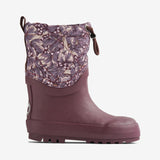 Wheat Footwear Thermo Snowboot Drizzle Rubber Boots 1177 purple tulips