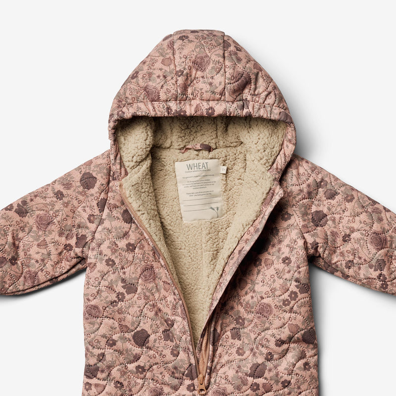 Wheat Outerwear Thermosuit Hayden | Baby Thermo 2474 rose dawn flowers