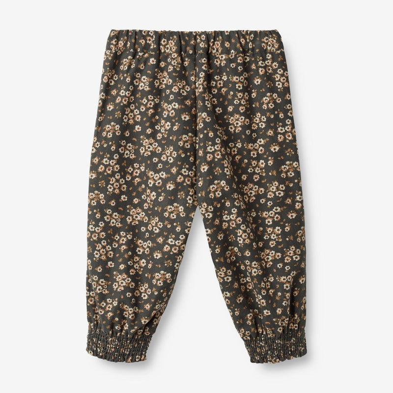 Wheat Main Trousers Sara Lined | Baby Trousers 0027 black coal flowers