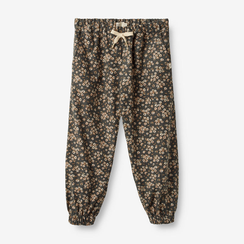 Wheat Main Trousers Shilla Trousers 0027 black coal flowers