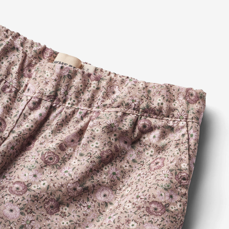 Wheat Main Trousers Shilla Trousers 1191 rose shadow flowers