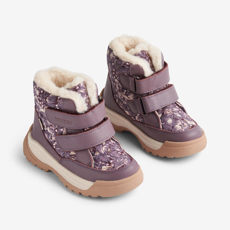 Wheat Footwear Winterboot Millas Tex Winter Footwear 1177 purple tulips