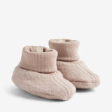 Wheat Wool Wool Fleece Booties Lei Acc 1135 dry rose