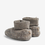 Wheat Wool Wool Fleece Booties Lei Acc 3015 brown melange