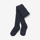 Wheat Main Wool Rib Tights Robin Socks/Tights 1432 navy