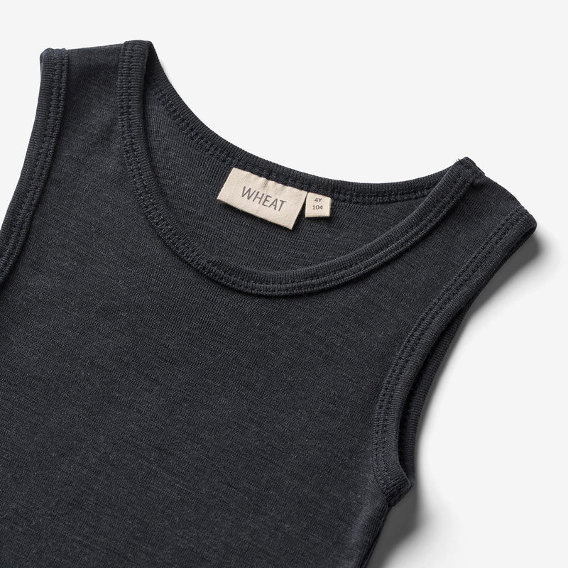 Wheat Wool Wool Singlet Iggy Jersey Tops and T-Shirts 1432 navy