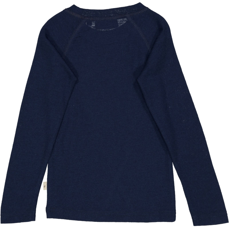 Wheat Wool Wool T-Shirt LS Jersey Tops and T-Shirts 1432 navy